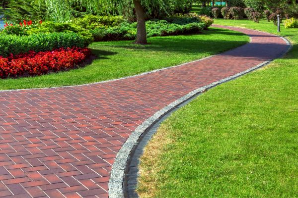 Brick Walkway Installation in Hayden